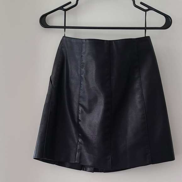 Mango Leather Skirt - Picture 2 of 3